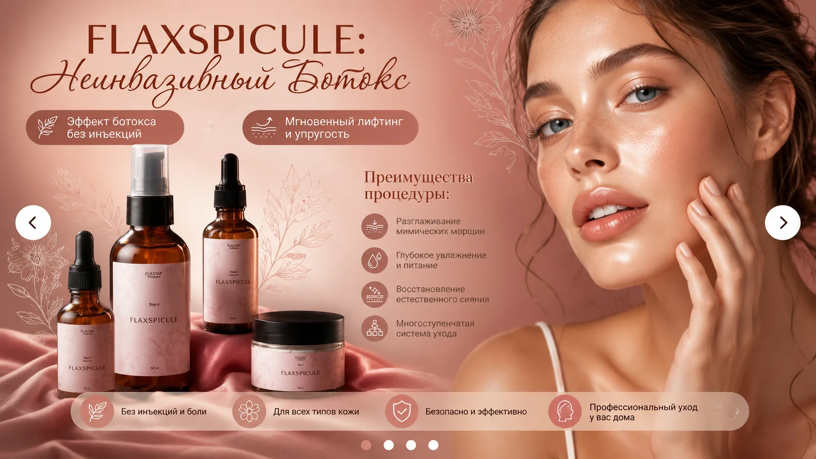 FlaxSpicule, неинвазивный уход FlaxTap без инъекций
